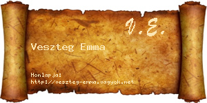 Veszteg Emma névjegykártya