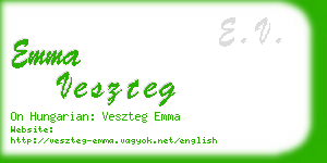 emma veszteg business card